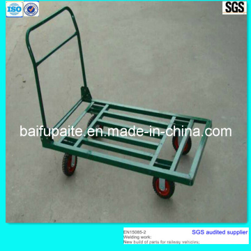 Powder Coating Metall Pipe Handcart Mobile Trolley